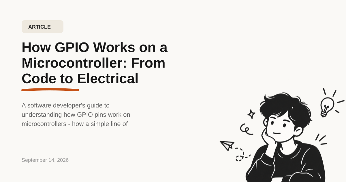 How GPIO Works on a Microcontroller: From Code to Electrical Signal
